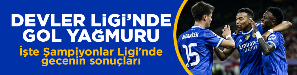 Devler Ligi’nde gol yağmuru! İşte Şampiyonlar Ligi'nde gecenin sonuçları