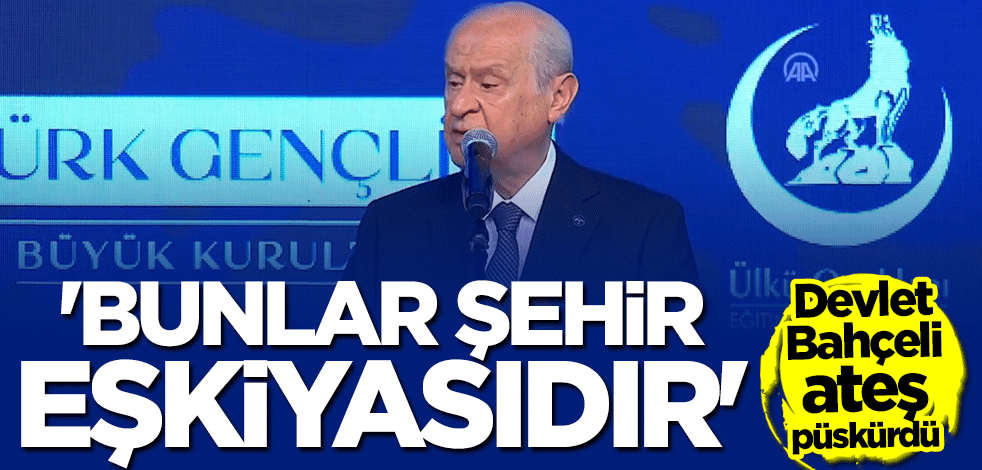 Devlet Bahçeli ateş püskürdü: Bunlar şehir eşkiyasıdır