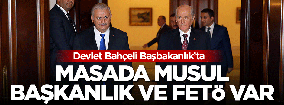 Devlet Bahçeli Başbakanlık'ta