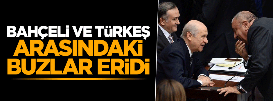 Devlet Bahçeli ve Tuğrul Türkeş'ten samimi poz