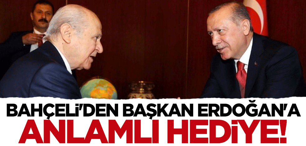 Devlet Bahçeli'den Başkan Erdoğan'a anlamlı hediye