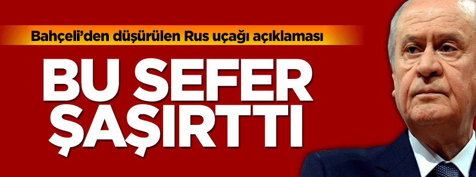 Devlet Bahçeli'den hükümete destek