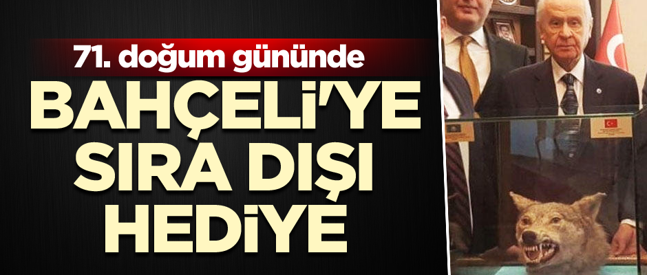 Devlet Bahçeli'ye sıra dışı hediye