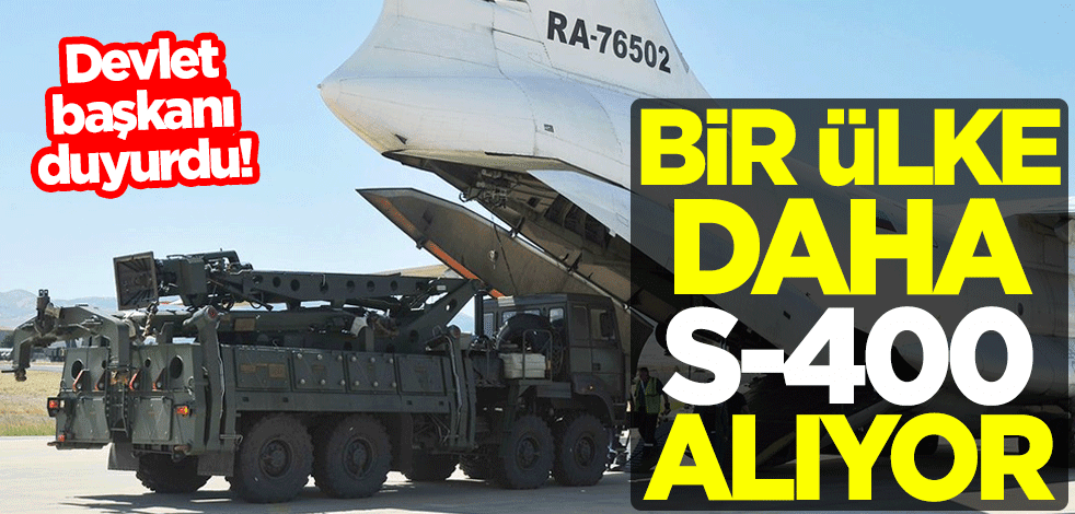 Devlet başkanı kararını duyurdu! Bir ülke daha S-400 alıyor