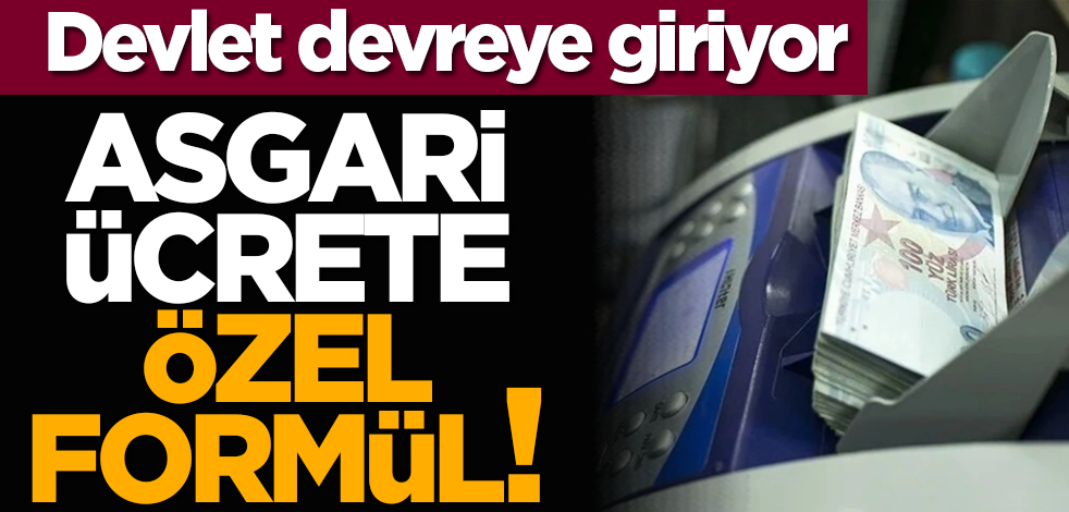Devlet devreye giriyor: Asgari ücrete özel formül!