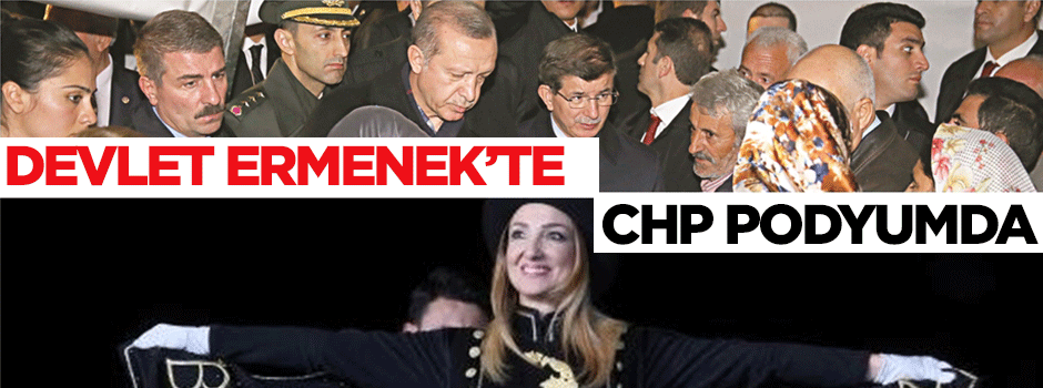 Devlet Ermenek'te CHP podyumda
