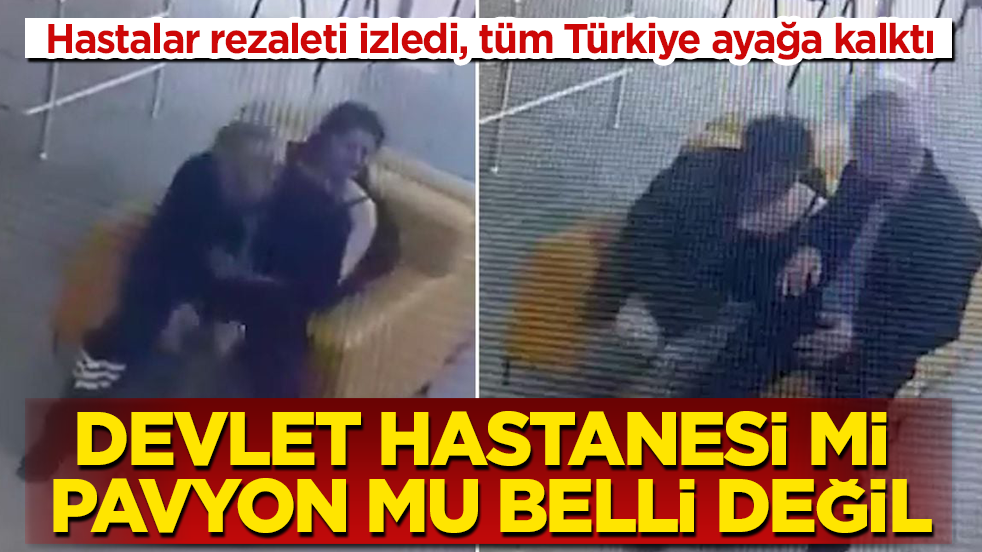 Devlet hastanesi mi pavyon mu belli değil! Hastalar rezaleti izledi, tüm Türkiye ayağa kalktı