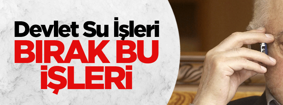 Devlet Su İşleri, Bırak bu işleri