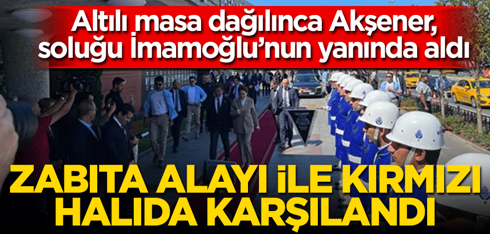 Devlet töreni mübarek! Zabıta alayı ile kırmızı halıda karşılandı