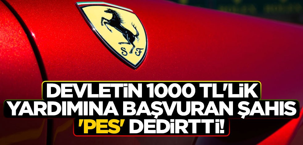 Devletin 1000 TL'lik yardımına başvuran adam 'pes' dedirtti!