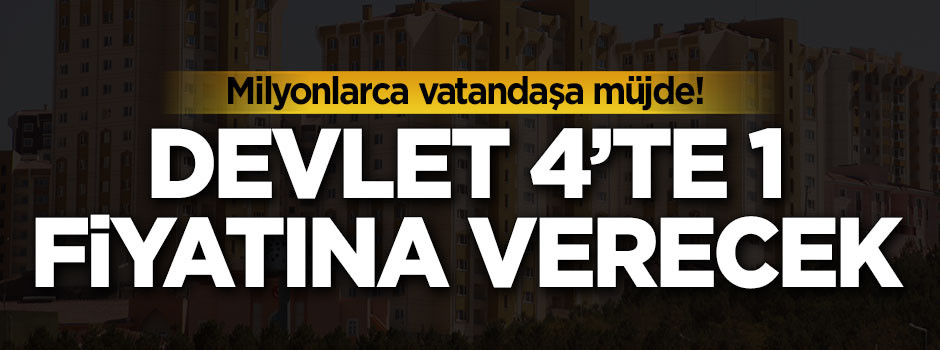 Devletten dar gelirli aileye ucuz kiralık ev