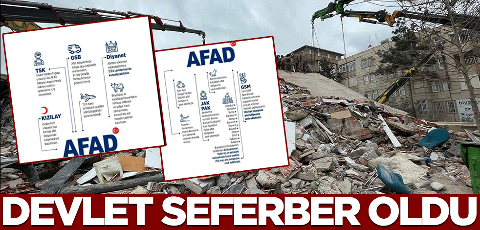 Devletten deprem seferberliği