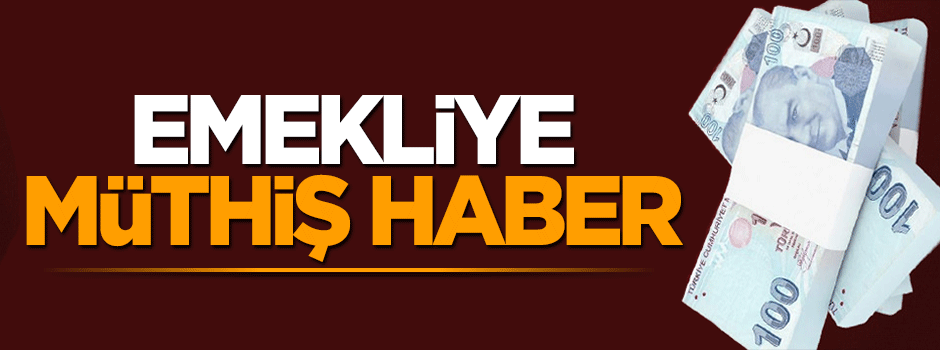 Devletten emeklilere avans para