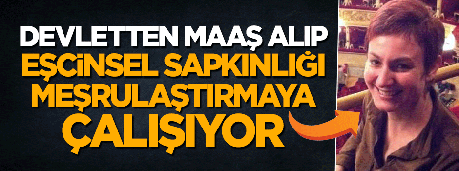 Devletten maaş alıp eşcinsel sapkınlığı meşrulaştırmaya çalışıyor