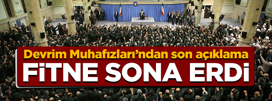 Devrim Muhafızları Komutanı: Fitne sona erdi