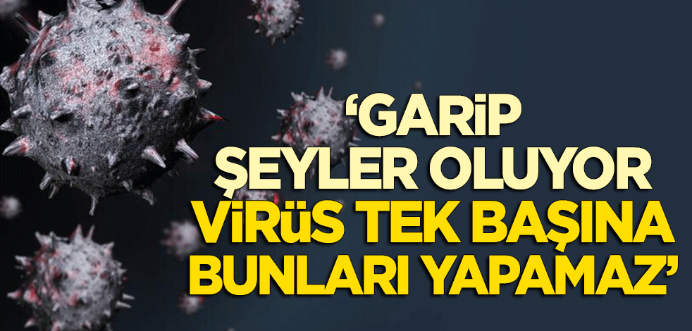 Dikkat çeken açıklama: Garip şeyler oluyor, virüs bunları tek başına yapamaz