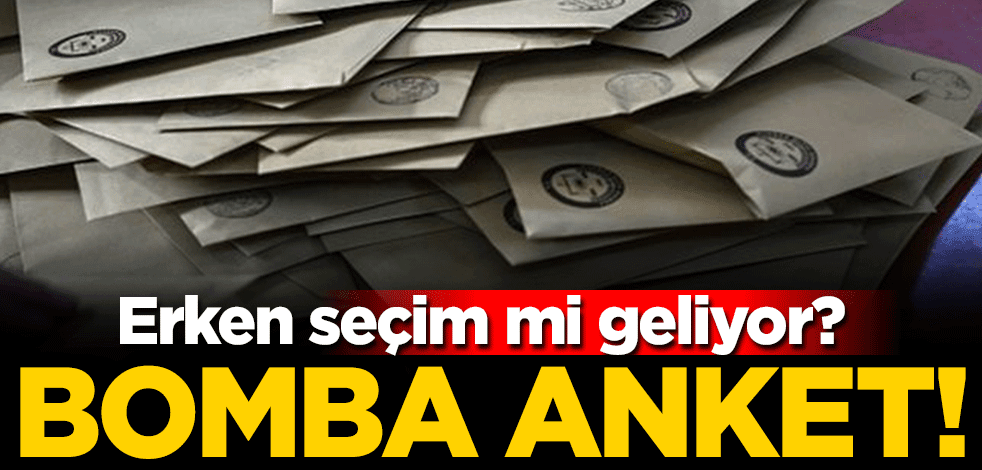 Dikkat çeken anket! Erken seçim konusunda vatandaş tarafını belli etti