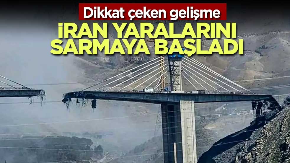 Dikkat çeken gelişme! İran yaralarını sarmaya başladı