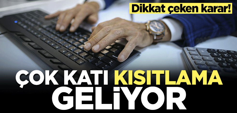 Dikkat çeken karar! Kamuda temsil ve ağırlamaya "katı" sınırlama