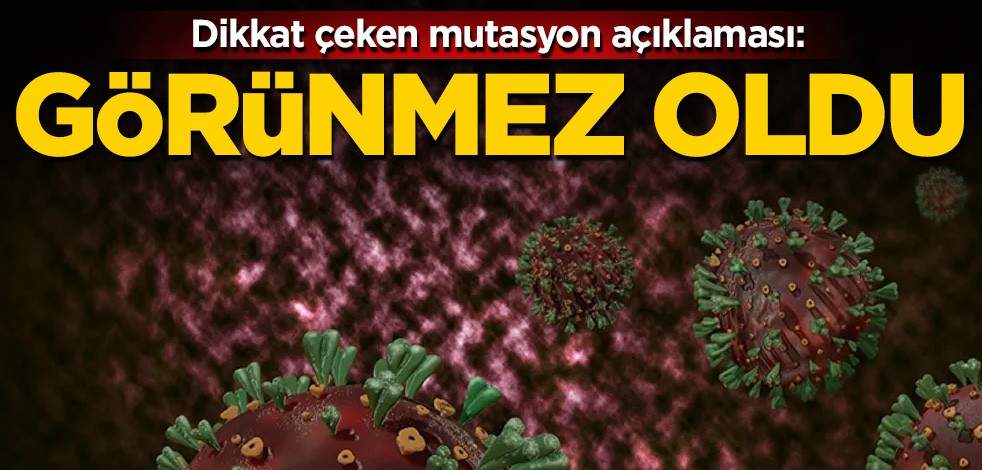 Dikkat çeken mutasyon açıklaması: Görünmez oldu