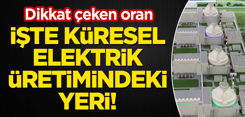 Dikkat çeken oran: İşte küresel elektrik üretimindeki yeri!