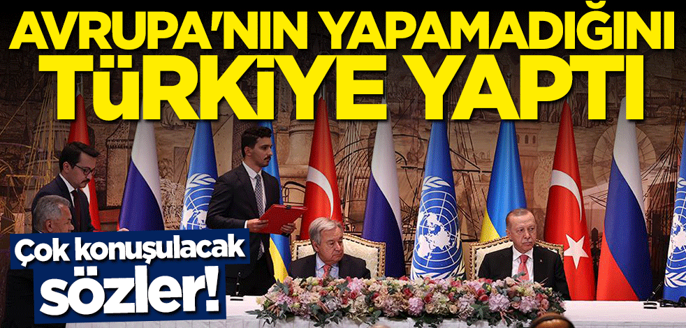 Dikkat çeken "tahıl koridoru" açıklaması: Avrupa'nın yapamadığını Türkiye yaptı