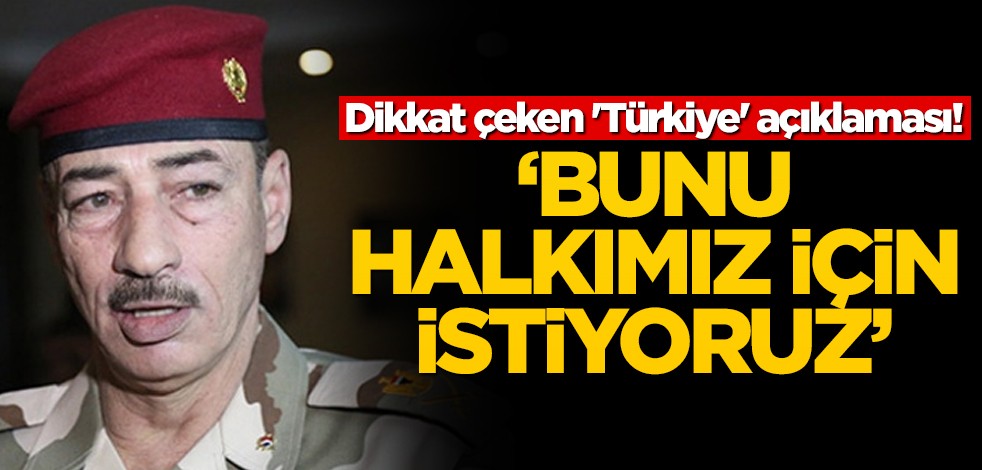 Dikkat çeken 'Türkiye' açıklaması! "Bunu halkımız için istiyoruz"
