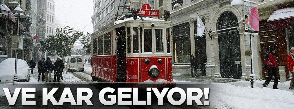 Dikkat! Kar geliyor...