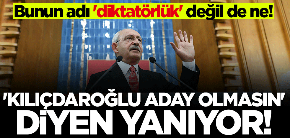 Diktatör arayanlar CHP'ye iyi baksın... "Kılıçdaroğlu aday olmasın" diyen yanıyor!
