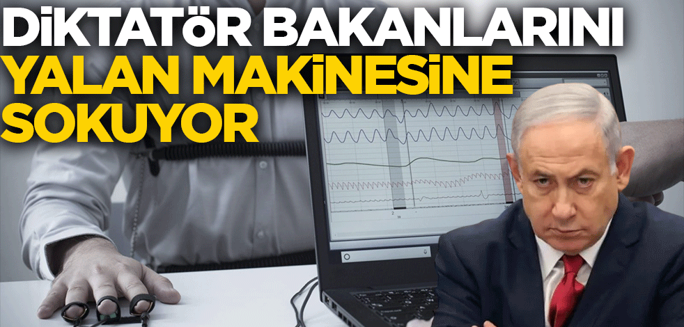 Diktatör Bakanlarını yalan makinesine sokuyor