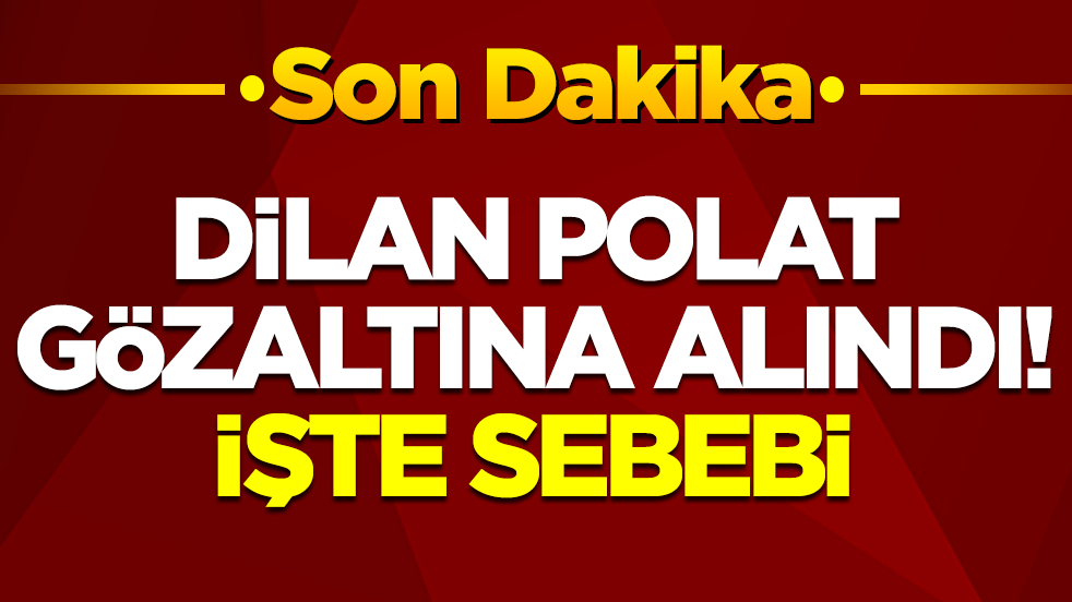 Dilan Polat gözaltına alındı: İşte sebebi
