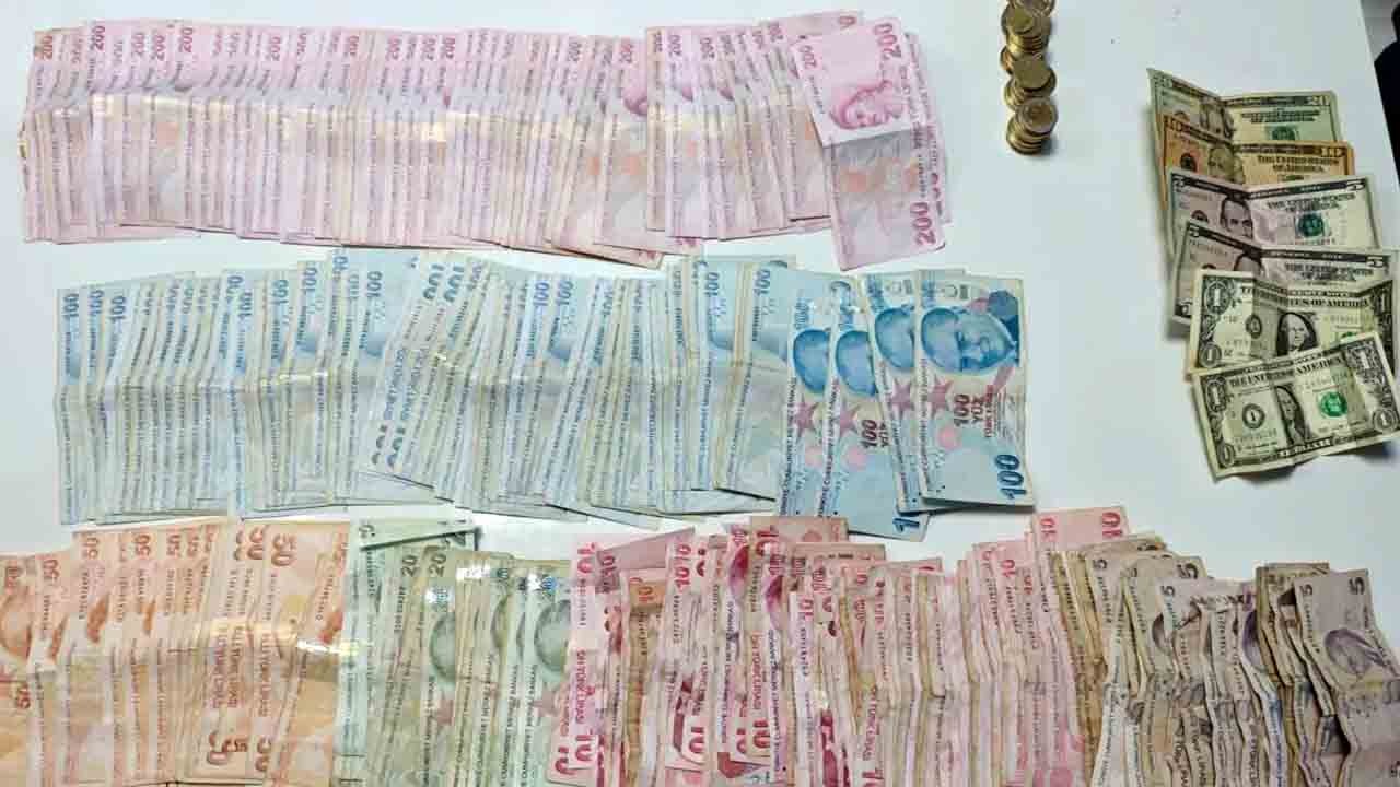 Dilencinin cebinden servet çıktı