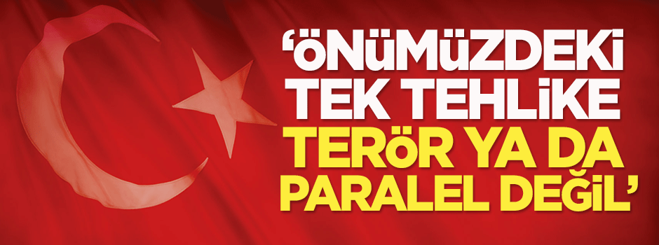 Dilipak: Önümüzdeki tek tehlike terör ya da Paralel değil