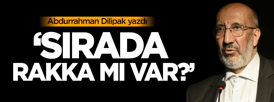Dilipak: Sırada Rakka mı var?