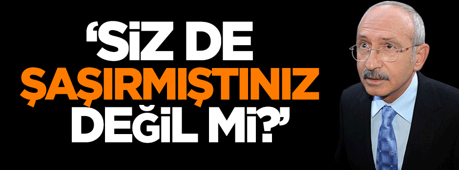 Dilipak: Siz de şaşırmıştınız değil mi?