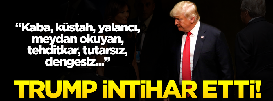 Dilipak: Trump intihar etti, Erdoğan "adalet" dedi!