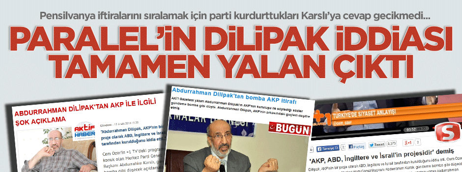 Dilipak'tan Abdürrahim Karslı'nın 'paralel' iftiralarına cevap