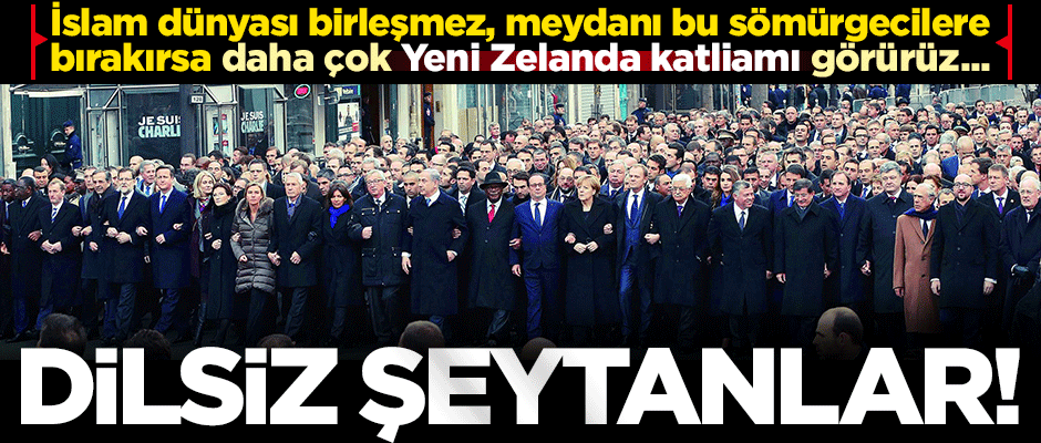 Dilsiz şeytanlar 'Yeni Zelanda' katliamını görmezden geldi!