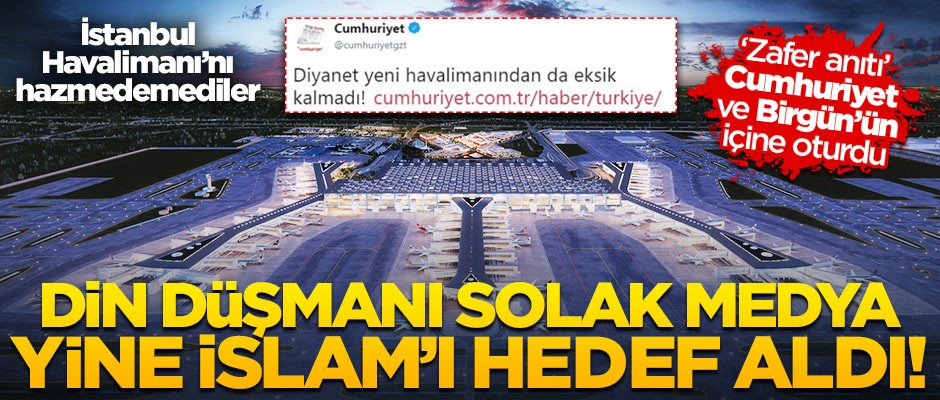 Din düşmanı 'heykel' medyasının mescid hazımsızlığı!