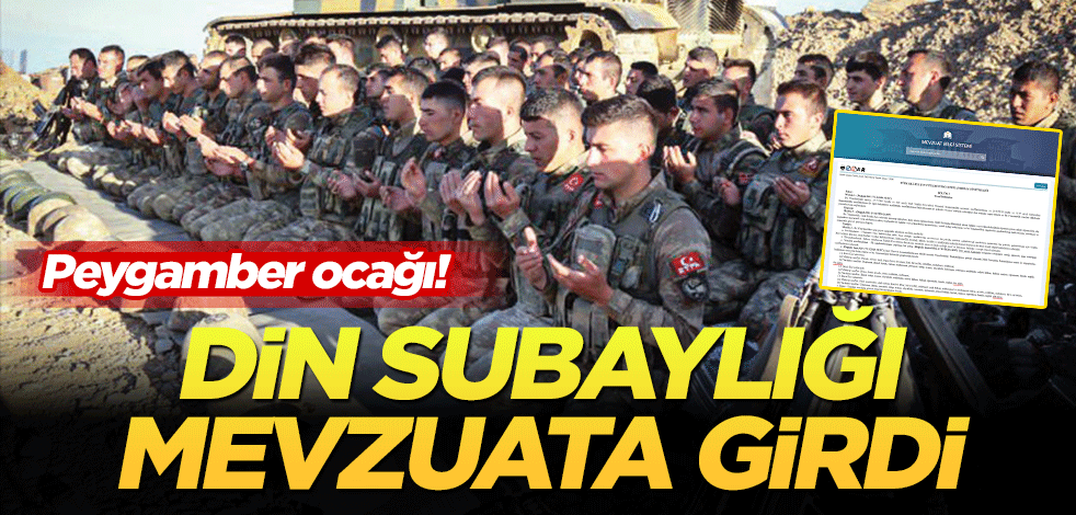 Din Subaylığı resmen başladı