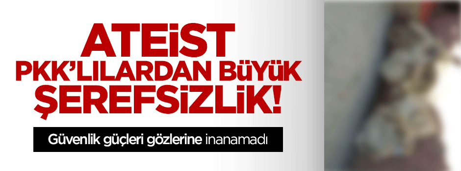 Dinsiz PKK’lılar Kuran-ı Kerim’leri parçaladı!