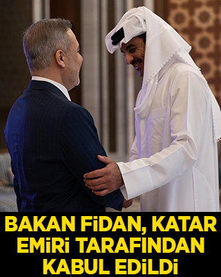 Dışişleri Bakanı Fidan, Katar Emiri tarafından kabul edildi