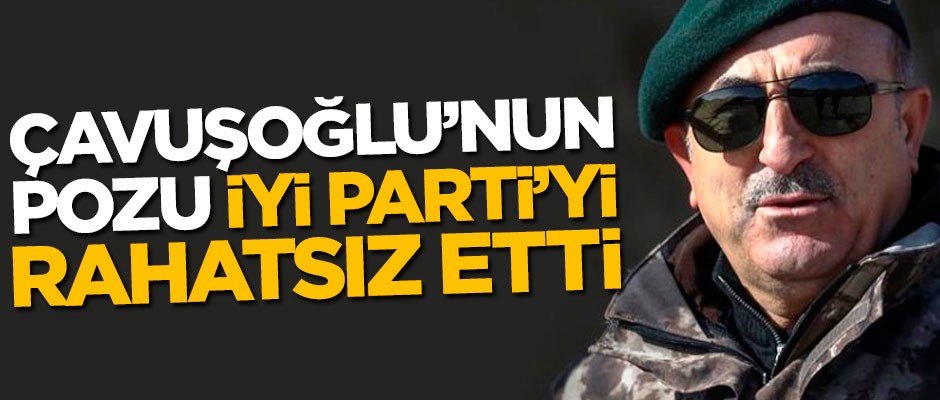 Dışişleri Bakanı Mevlüt Çavuşoğlu'nun pozu İYİ Parti'yi rahatsız etti