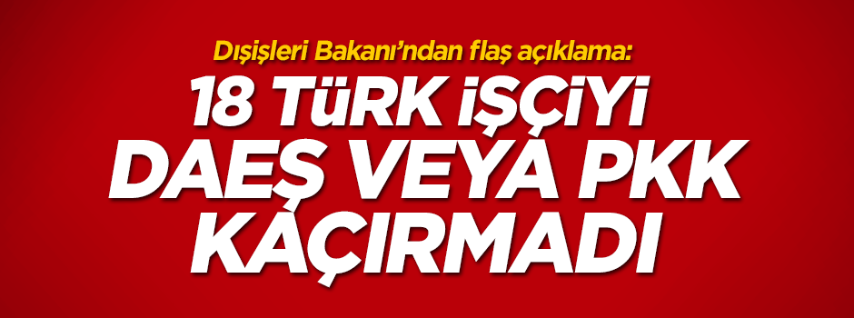 Dışişleri Bakanı Sinirlioğlu'ndan flaş açıklama