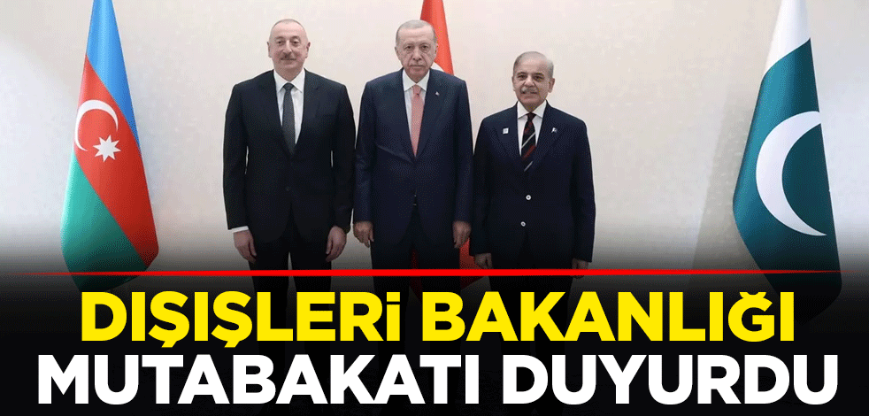 Dışişleri Bakanlığı mutabakatı duyurdu