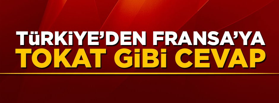 Dışişleri Sözcüsü Hami Aksoy'dan Fransa'ya tokat gibi cevap