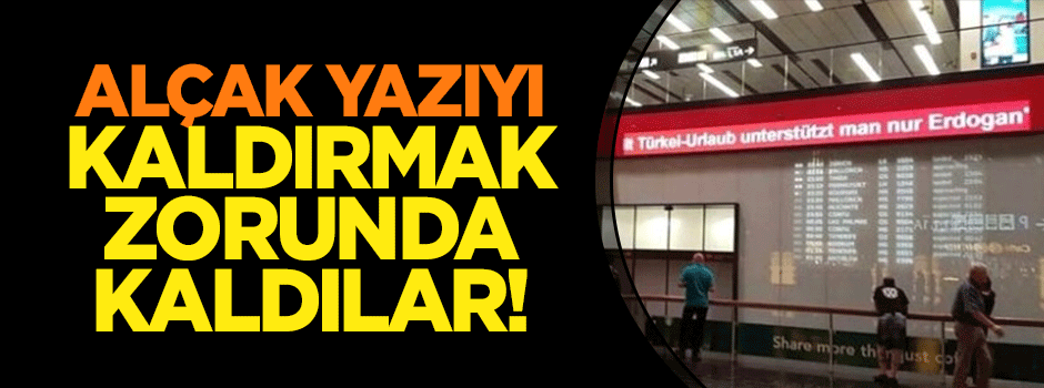 Dışişleri Viyana Havalimanı’ndaki o yazıyı kaldırttı