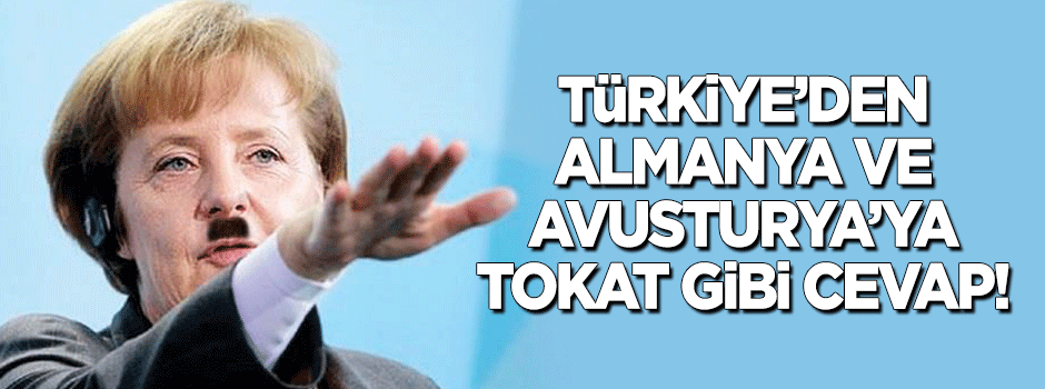 Dışişleri'nden Almanya ve Avusturya'ya tokat gibi cevap!