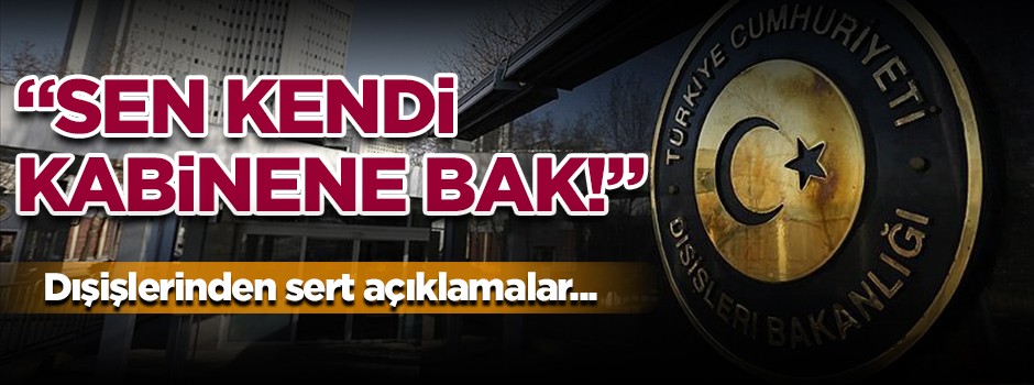 Dışişleri'nden Çipras'a: Sen kendi kabinene bak