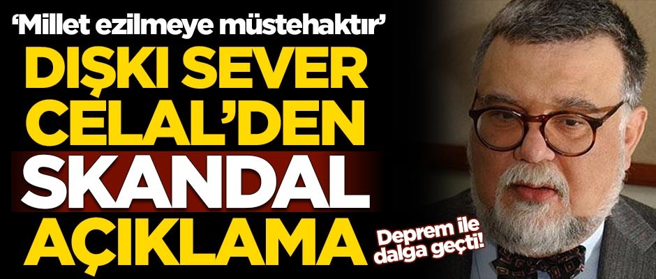 Dışkı sever Celal Şengör'den skandal açıklama: Millet ezilmeye müstehaktır